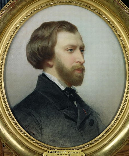 Portrait of Alfred de Musset (1810-57) 1854 from Charles Landelle