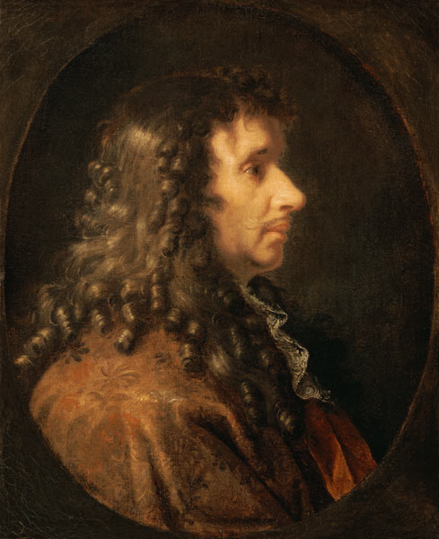 Portrait of Moliere (1622-73) from Charles Le Brun