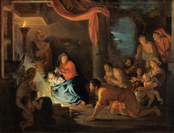 The adoration of the shepherds from Charles Le Brun
