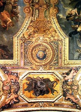 The Ending of the Mania for Duels in 1662, Ceiling Painting from the Galerie des Glaces