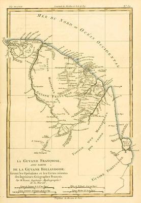 French Guyana, with part of Dutch Guyana, from 'Atlas de Toutes les Parties Connues du Globe Terrest