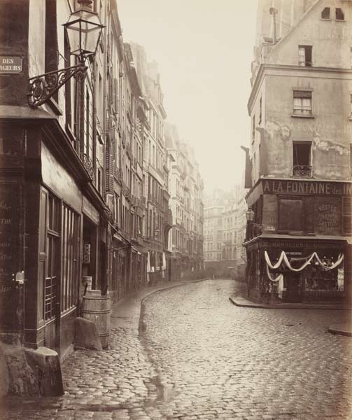 Paris: Blick in die Rue St from Charles Marville