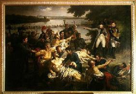 Return of Napoleon (1769-1821) to the Island of Lobau after the Battle of Essling, 23rd May 1809