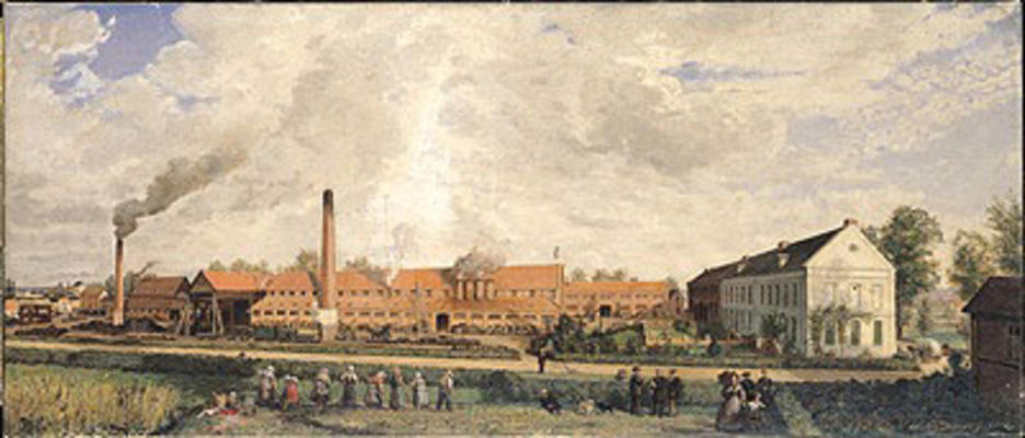 View of a Sugar Factory (oil on canvas) from Charles Paul Etienne Desavary