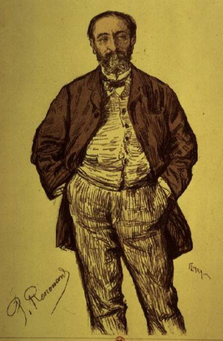 Portrait of Camille Saint-Saens from Charles Paul Renouard