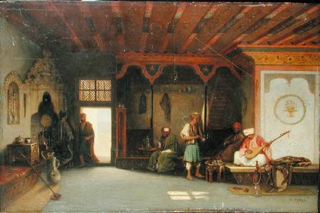 Interior of an Oriental Cafe from Charles-Theodore Frère