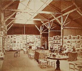 Exhibition of the Photographic Society at the South Kensington Museum, 1858 (b/w photo)