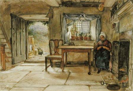 Cottage Interior from Charles West Cope