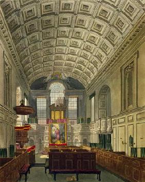 The German Chapel, St. James's Palace, from 'The History of the Royal Residences', engraved by Danie