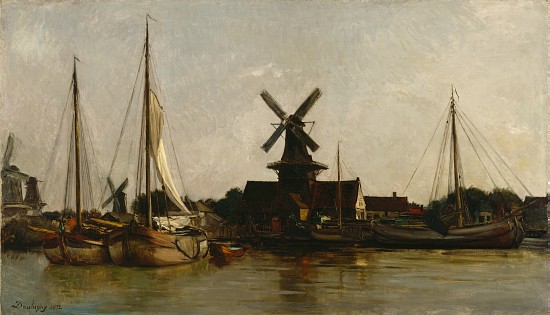 Mills at Dordrecht from Charles Francois Daubigny