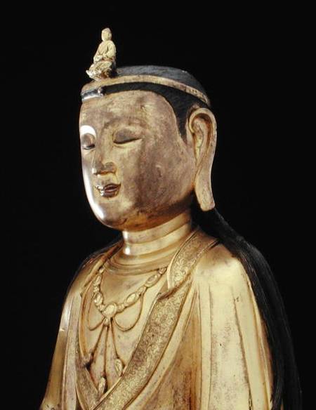 Avalokitesvara Guanyin  (detail) from Chinese School