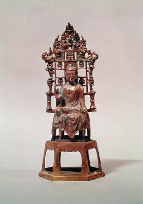 Statuette of Buddha in meditation, Tang Dynasty