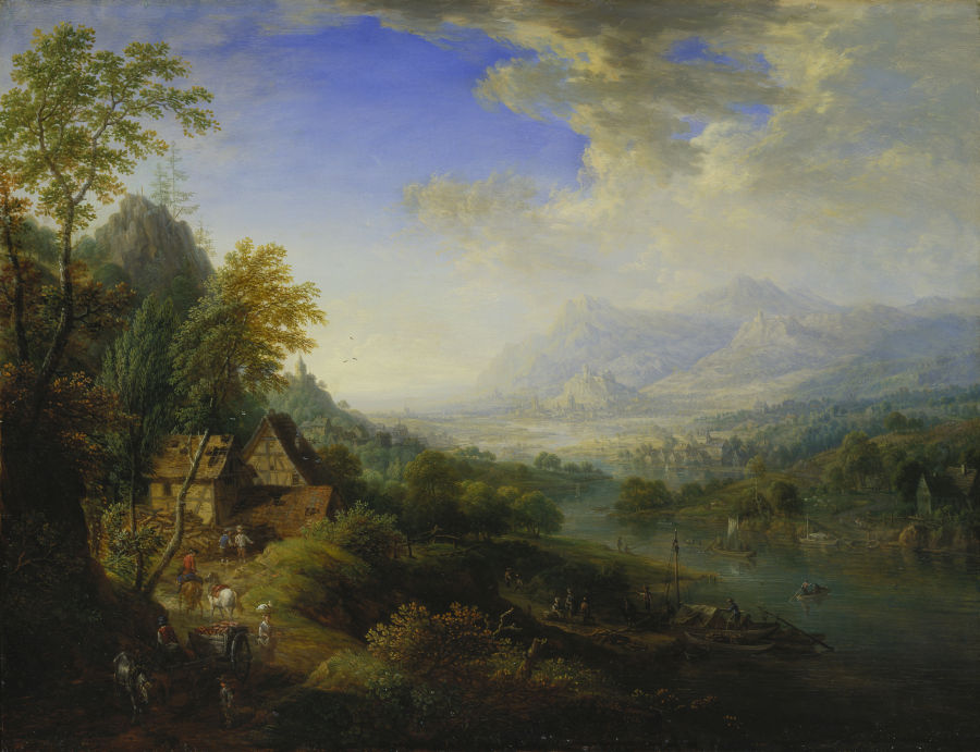 Landscape with River from Christian Georg Schütz d. Ä.