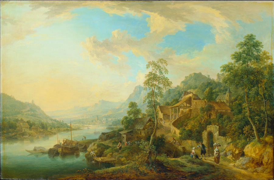 River Landscape in the Morning Light from Christian Georg Schütz d. Ä.