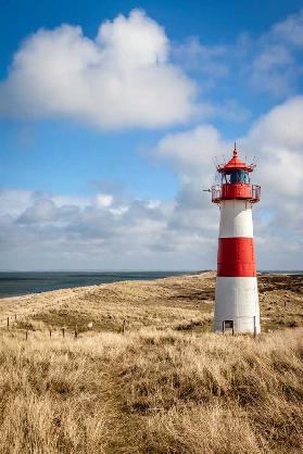 List-Ost lighthouse in the dunes on the Elbow Peninsula