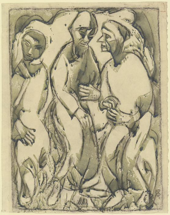 Three standing men from Christian Rohlfs