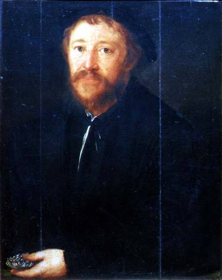 Portrait of Cornelius Gros (panel) from Christoph Amberger