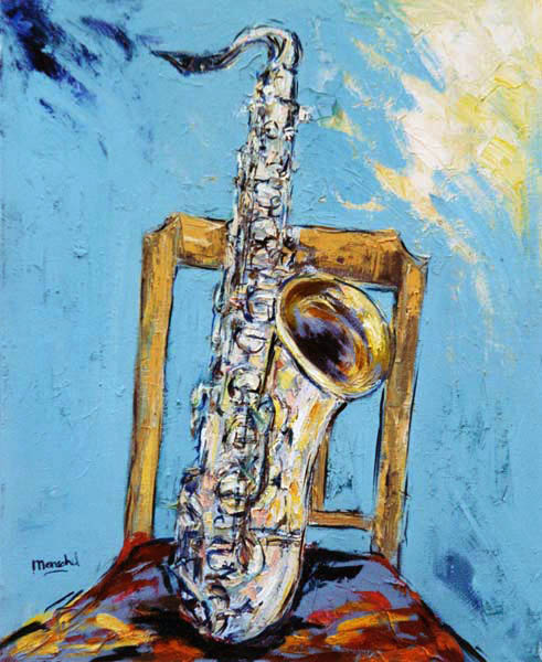 Saxophone with chair from Christoph Menschel