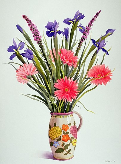 Irises and Berbera in a Dutch Jug (w/c)  from Christopher  Ryland
