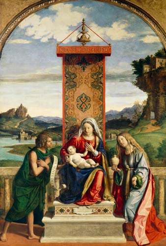 The Madonna with the hll. Johannes this . Täufer and Maria Magdalena. from Giovanni Battista Cima da Conegliano
