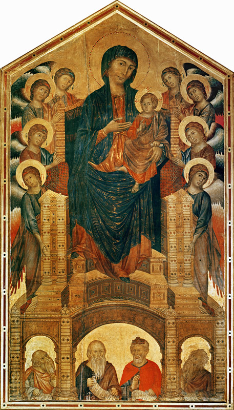 Madonna and Child Enthroned, c.1280-85 (see also 33478) from giovanni Cimabue