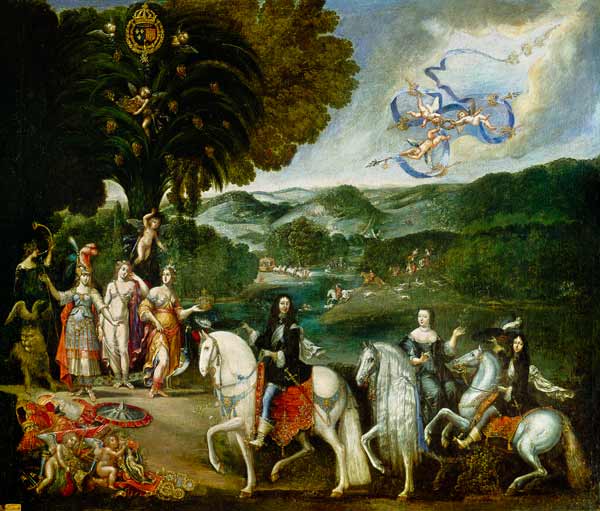 Allegory of the Marriage of Louis XIV (1638-1715) from Claude Deruet