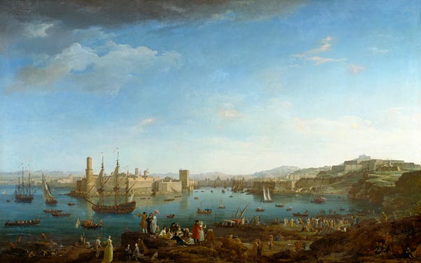 L'entrée du port de Marseille from Claude Joseph Vernet