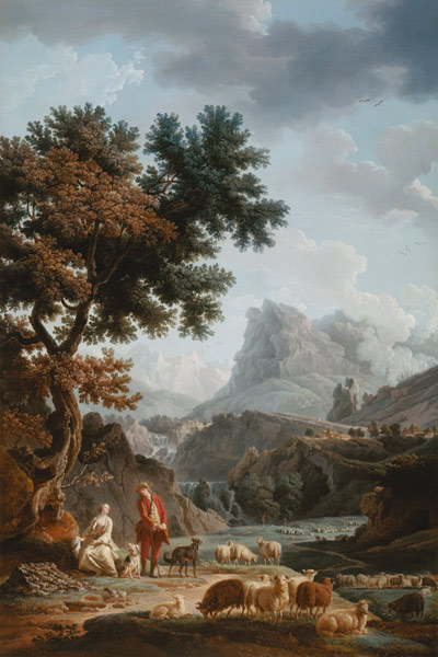 The Alpine Shepherdess from Claude Joseph Vernet