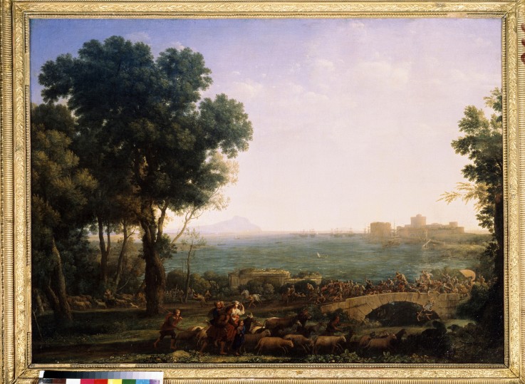 Battle on the Bridge (Battle between Emperors Maxentius and Constantine) from Claude Lorrain