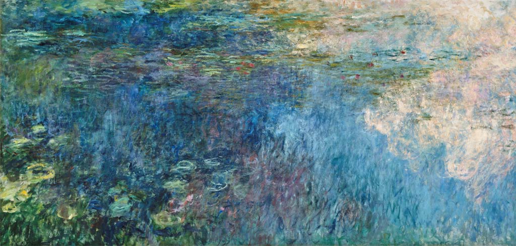 Nymphéas. Paneel C II. - Teilbild from Claude Monet
