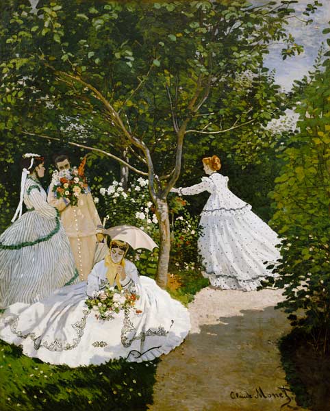 Ladies in the garden in Ville this ' Avray. from Claude Monet