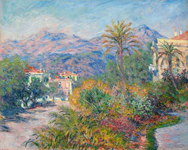 Strada Romana in Bordighera from Claude Monet