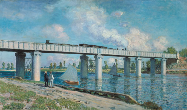 The railway bridge of Argenteuil from Claude Monet