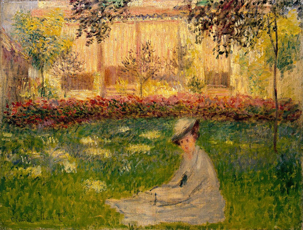 Woman in a Garden from Claude Monet