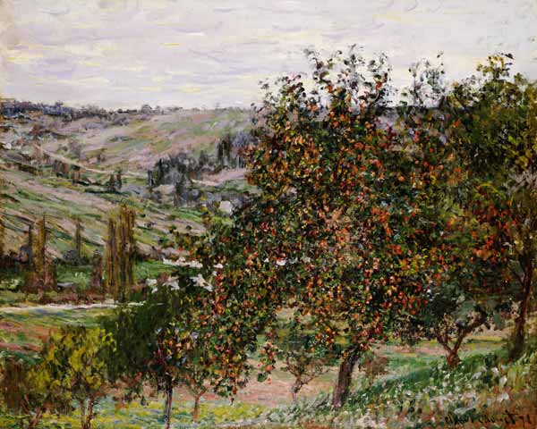 Apple trees at Vetheuil from Claude Monet