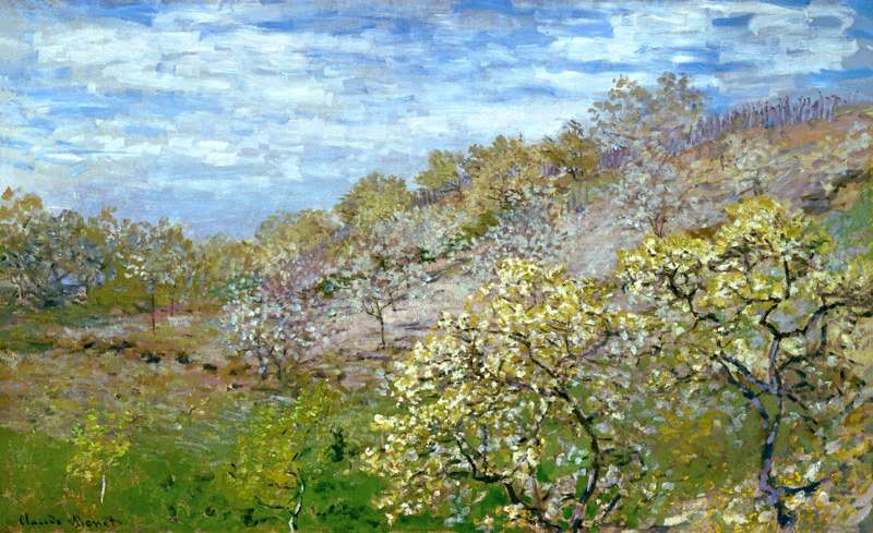 Trees in flower from Claude Monet