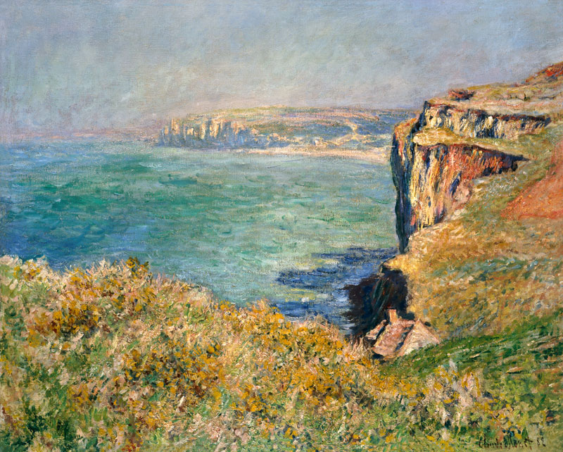 Cliff at Varengeville from Claude Monet