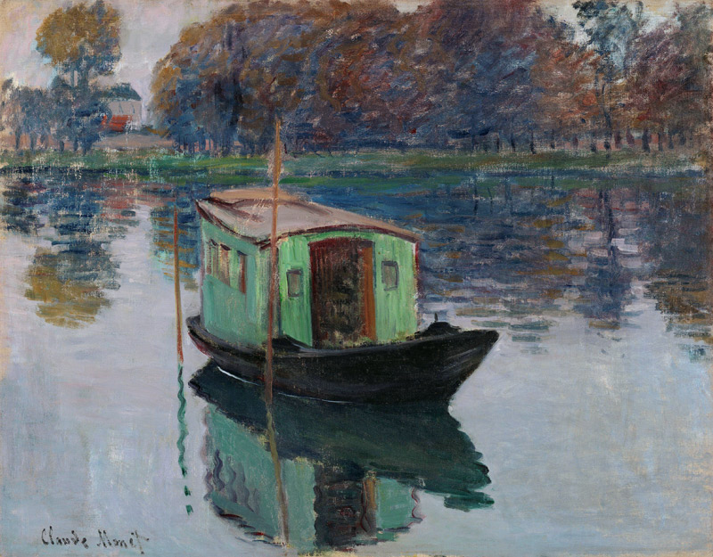 The studio boat. from Claude Monet