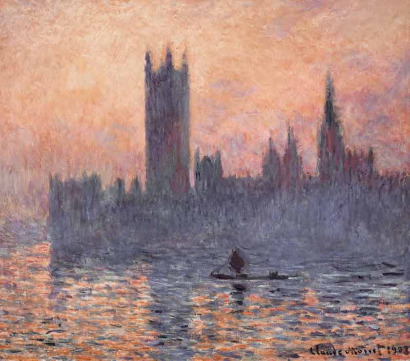 Houses of Parliament, Sunset from Claude Monet