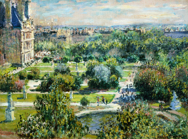 Le jardin des Tuileries from Claude Monet