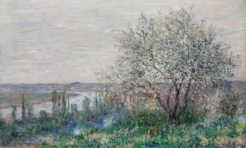 Spring mood in Vétheuil from Claude Monet