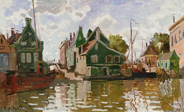 Channel in Zaandam. from Claude Monet
