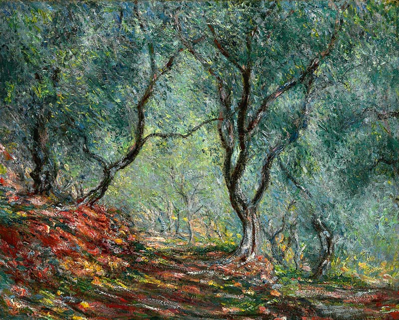 Olive grove in the garden Moreno. from Claude Monet