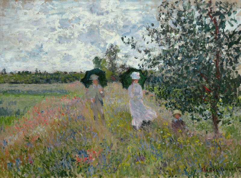 Promenade near Argenteuil from Claude Monet