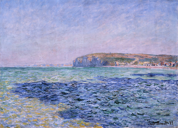 Shadows on the Sea. The Cliffs at Pourville from Claude Monet