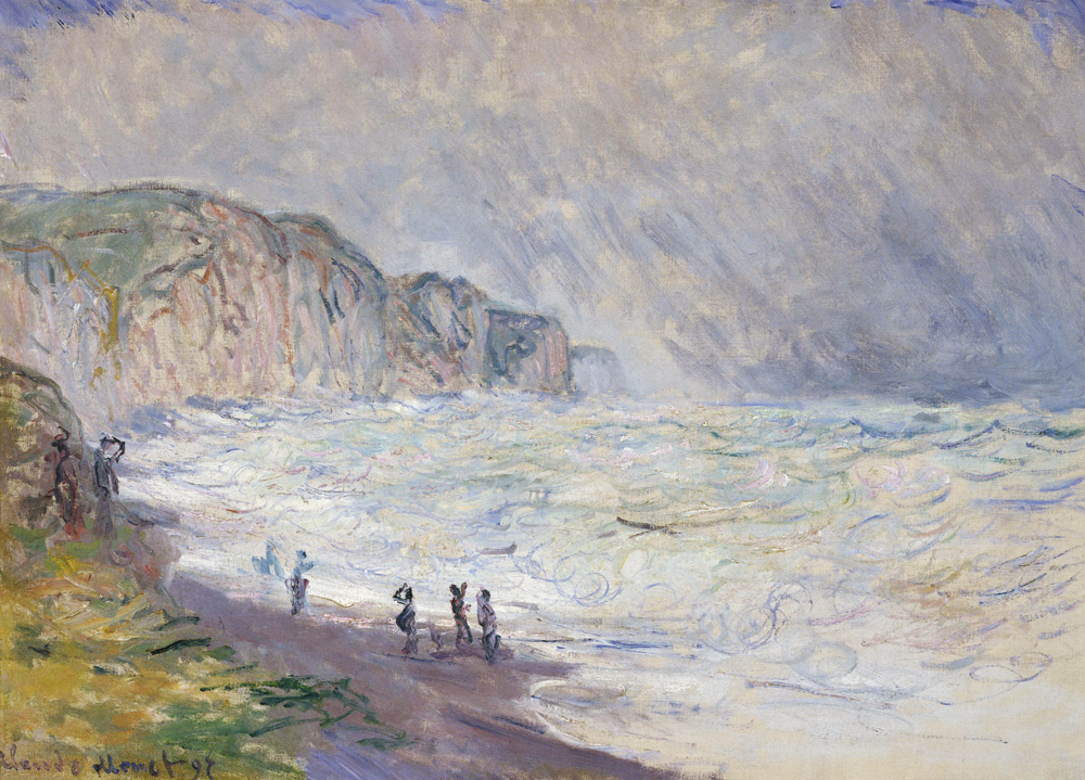Heavy Sea at Pourville from Claude Monet