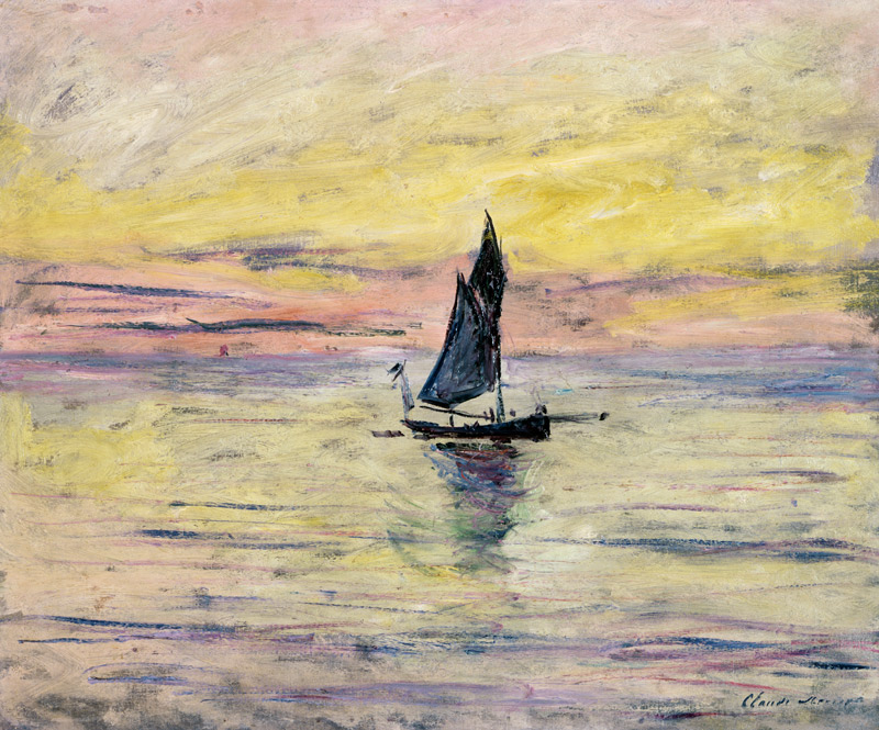 The Sailing Boat, Evening Effect from Claude Monet