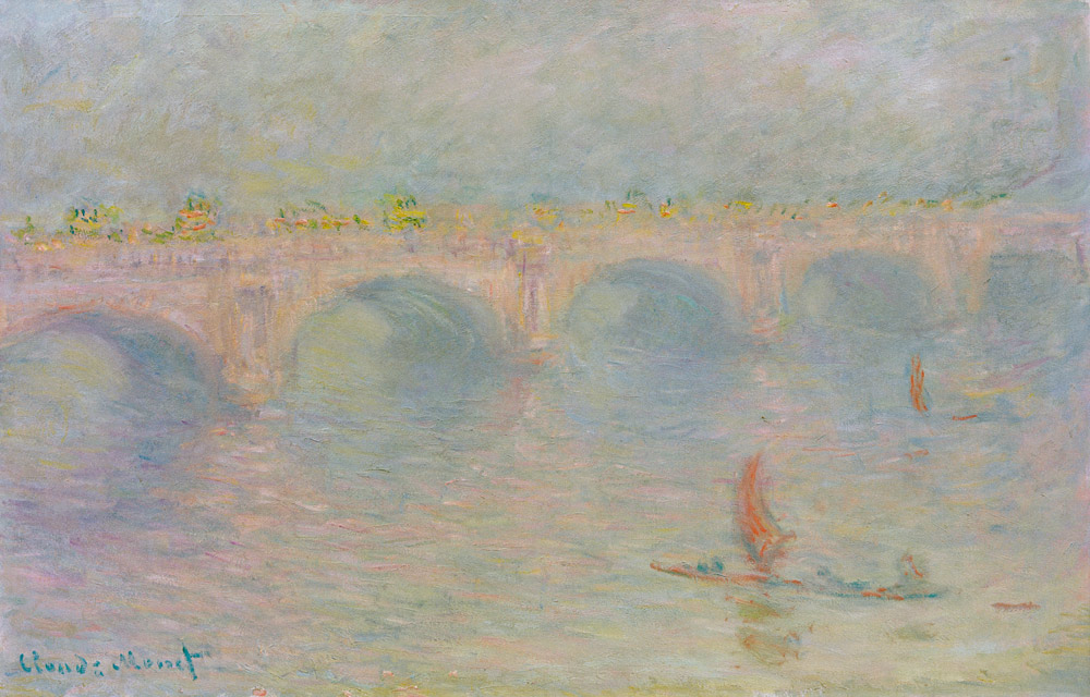 Waterloo Bridge, Sunlight Effect from Claude Monet