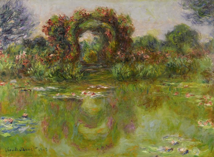 Bassin aux Nymphéas, les Rosiers from Claude Monet