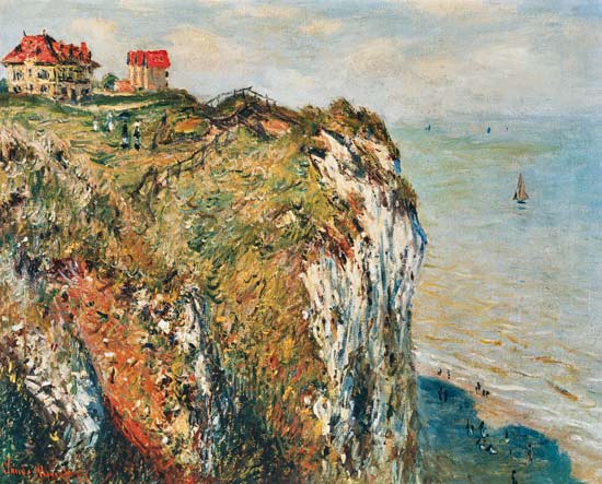Cliff at Dieppe from Claude Monet